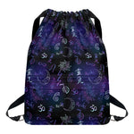 Reiki Energy Pattern Print Drawstring Backpack