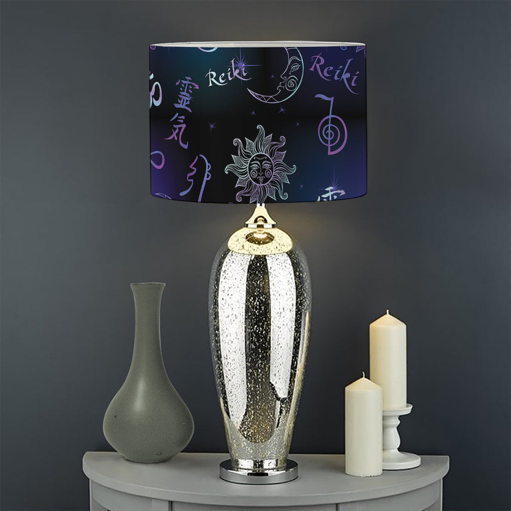 Reiki Energy Pattern Print Drum Lamp Shade