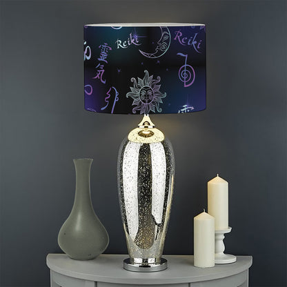 Reiki Energy Pattern Print Drum Lamp Shade