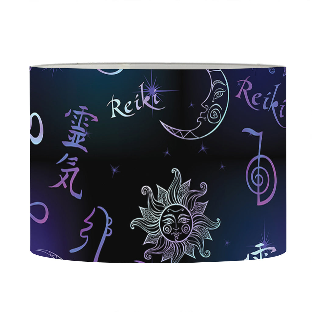 Reiki Energy Pattern Print Drum Lamp Shade