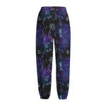 Reiki Energy Pattern Print Fleece Lined Knit Pants
