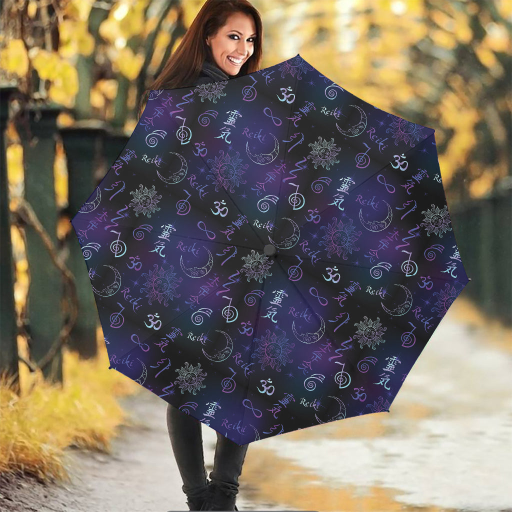Reiki Energy Pattern Print Foldable Umbrella