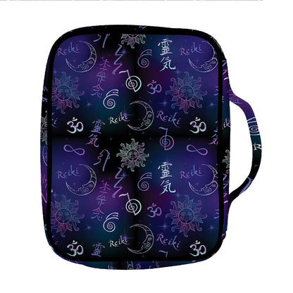 Reiki Energy Pattern Print Front Pocket Bible Bag