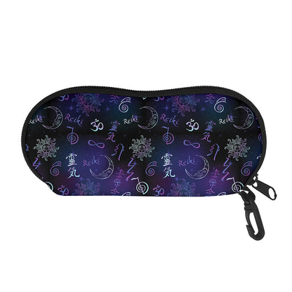 Reiki Energy Pattern Print Glasses Case