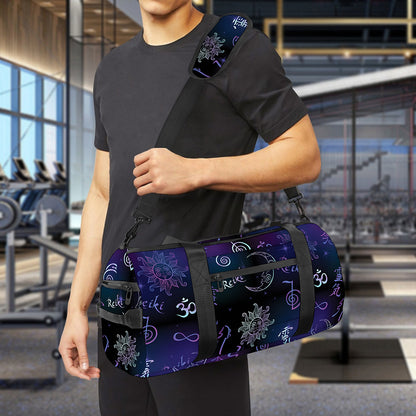 Reiki Energy Pattern Print Gym Bag