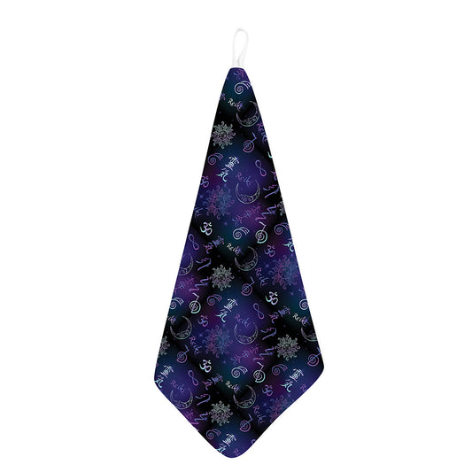 Reiki Energy Pattern Print Hand Towel