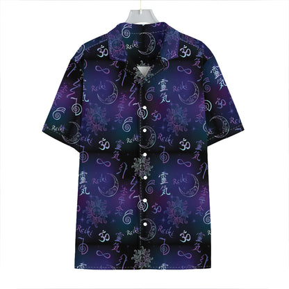 Reiki Energy Pattern Print Hawaiian Shirt