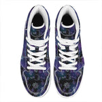 Reiki Energy Pattern Print High Top Leather Sneakers