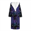 Reiki Energy Pattern Print Hooded Bathrobe