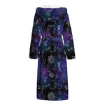 Reiki Energy Pattern Print Hooded Bathrobe