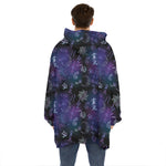 Reiki Energy Pattern Print Hoodie Blanket