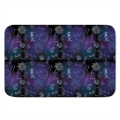 Reiki Energy Pattern Print Indoor Door Mat