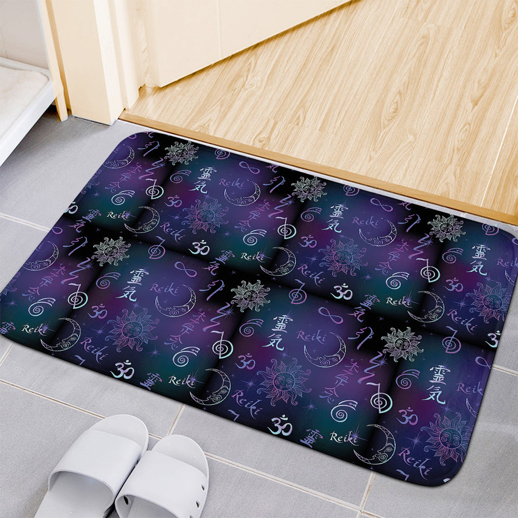 Reiki Energy Pattern Print Indoor Door Mat