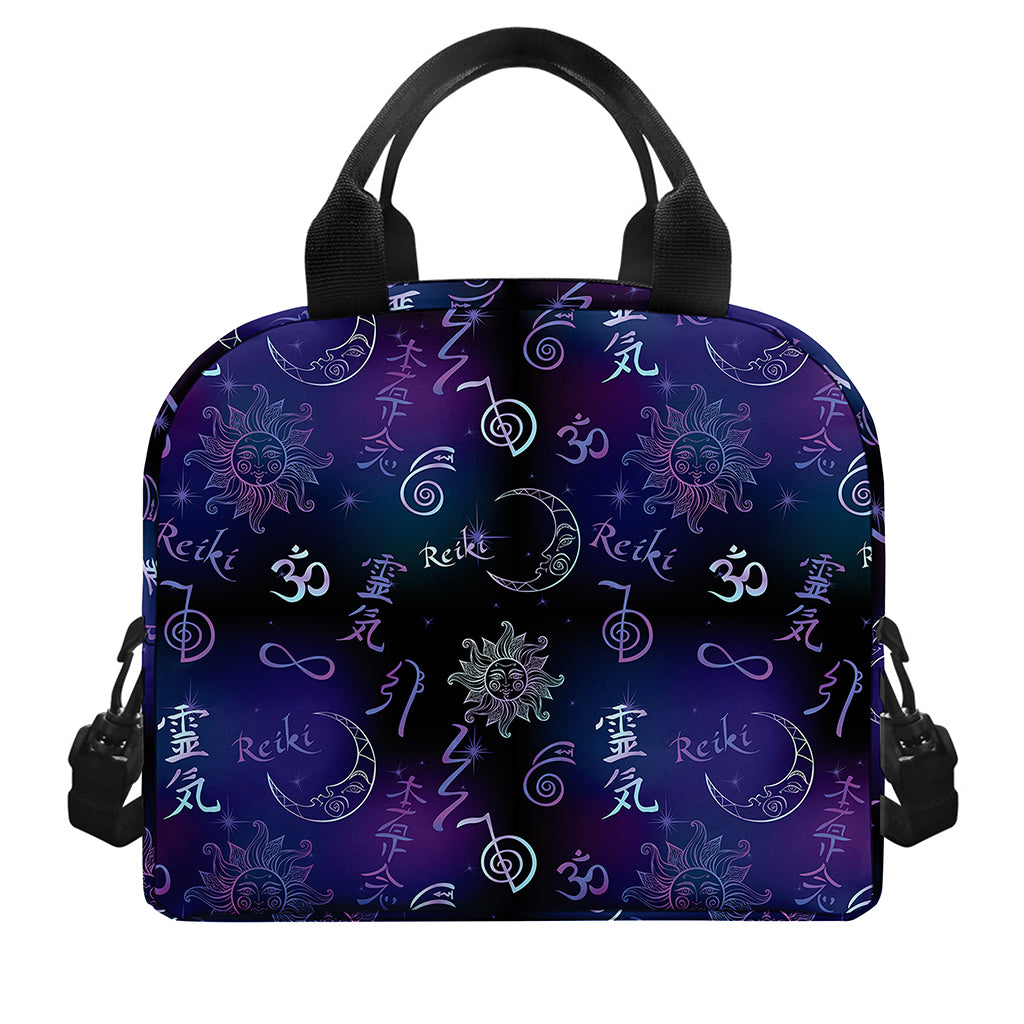 Reiki Energy Pattern Print Insulated Lunch Bag