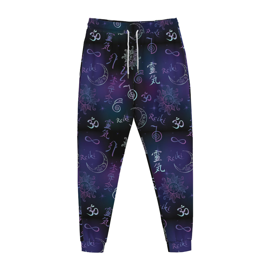 Reiki Energy Pattern Print Jogger Pants