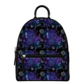 Reiki Energy Pattern Print Leather Backpack