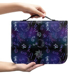 Reiki Energy Pattern Print Leather Bible Cover