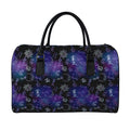 Reiki Energy Pattern Print Leather Duffel Bag