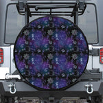 Reiki Energy Pattern Print Leather Spare Tire Cover