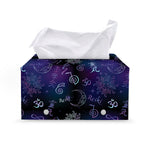 Reiki Energy Pattern Print Leather Tissue Box Cover