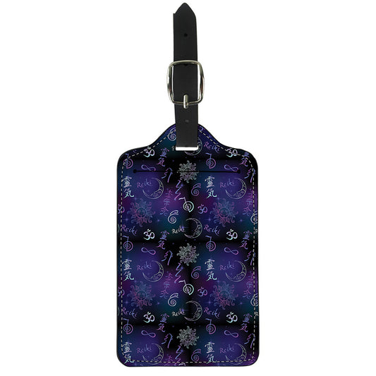 Reiki Energy Pattern Print Luggage Tag