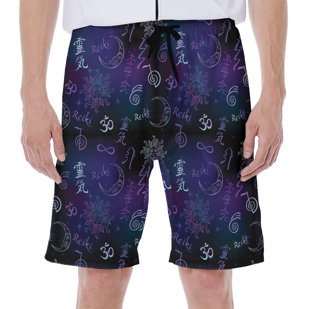 Reiki Energy Pattern Print Men's Beach Shorts