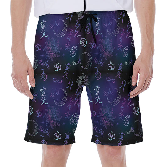 Reiki Energy Pattern Print Men's Beach Shorts