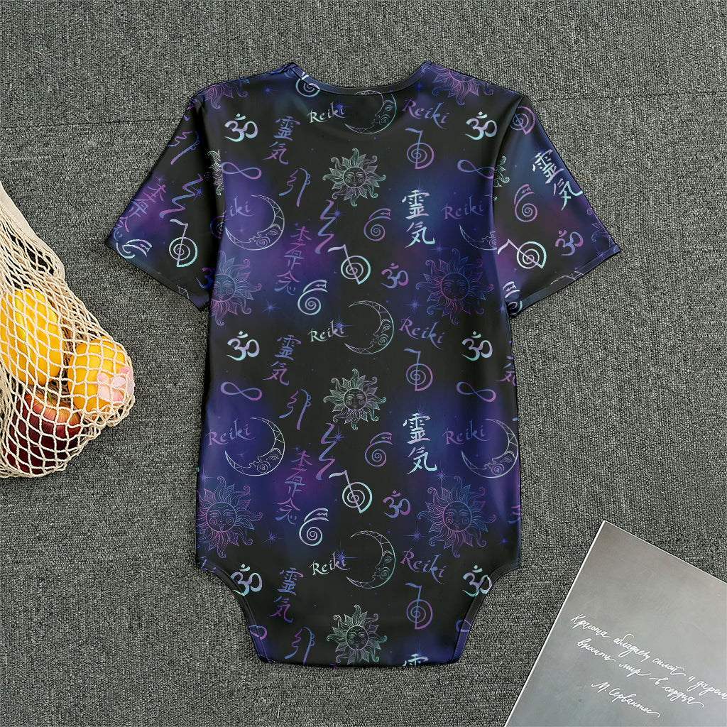 Reiki Energy Pattern Print Men's Bodysuit