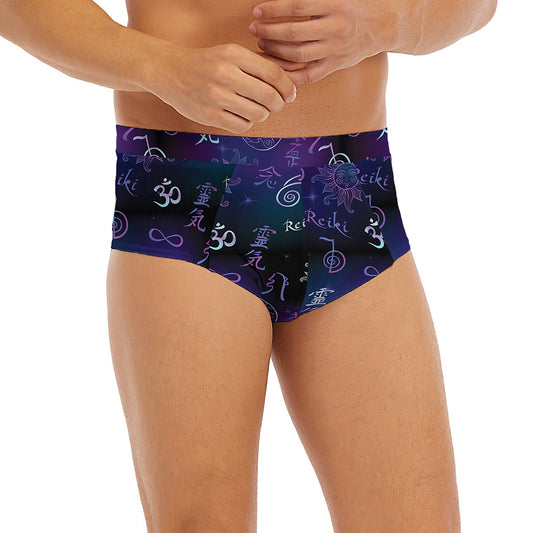 Reiki Energy Pattern Print Men's Briefs