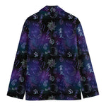 Reiki Energy Pattern Print Men's Cotton Blazer