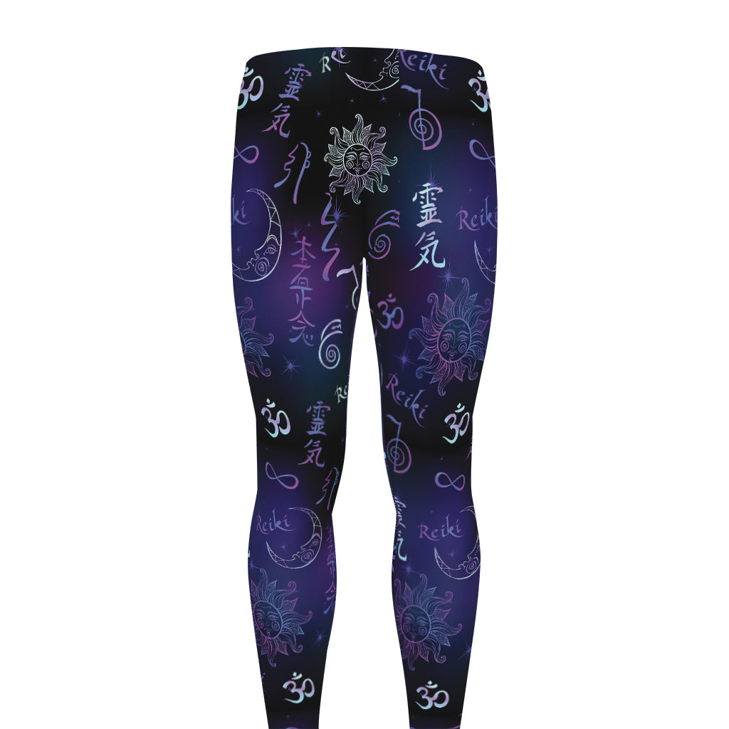 Reiki Energy Pattern Print Men's leggings
