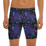 Reiki Energy Pattern Print Men's Long Boxer Briefs