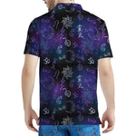 Reiki Energy Pattern Print Men's Polo Shirt