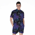 Reiki Energy Pattern Print Men's Rompers