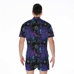 Reiki Energy Pattern Print Men's Rompers