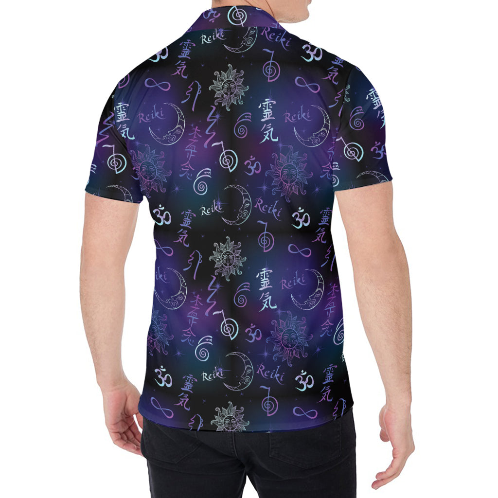 Reiki Energy Pattern Print Men's Shirt