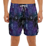 Reiki Energy Pattern Print Men's Split Running Shorts