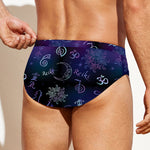 Reiki Energy Pattern Print Men's Swim Briefs