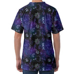 Reiki Energy Pattern Print Men's Velvet T-Shirt