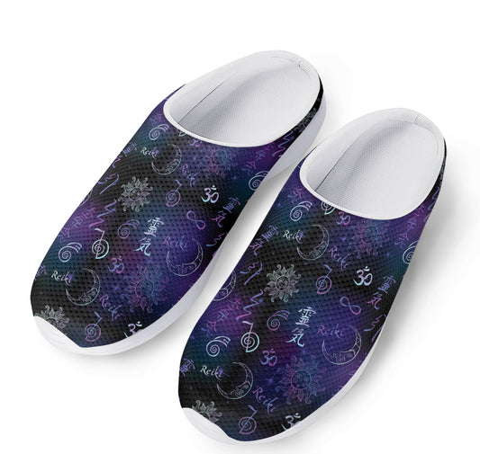 Reiki Energy Pattern Print Mesh Casual Shoes