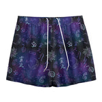 Reiki Energy Pattern Print Mesh Shorts