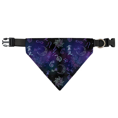 Reiki Energy Pattern Print Over The Collar Dog Bandana