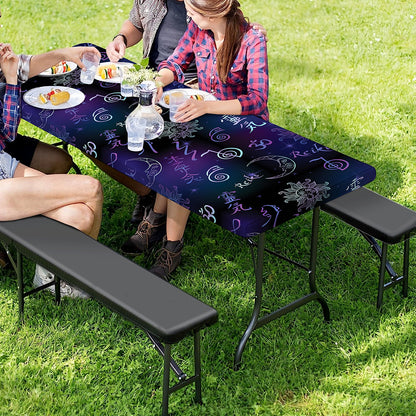 Reiki Energy Pattern Print Picnic Table Cover