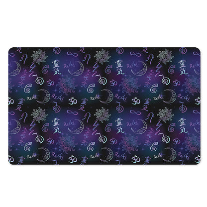 Reiki Energy Pattern Print Polyester Doormat