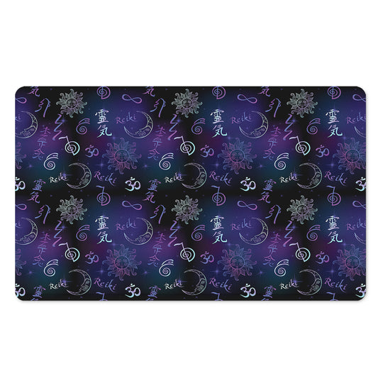 Reiki Energy Pattern Print Polyester Doormat
