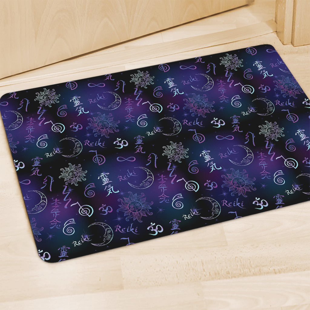 Reiki Energy Pattern Print Polyester Doormat