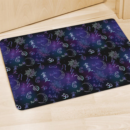 Reiki Energy Pattern Print Polyester Doormat