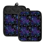 Reiki Energy Pattern Print Pot Holders With Pocket