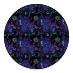 Reiki Energy Pattern Print Round Floor Mat