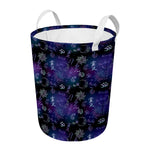 Reiki Energy Pattern Print Round Laundry Basket